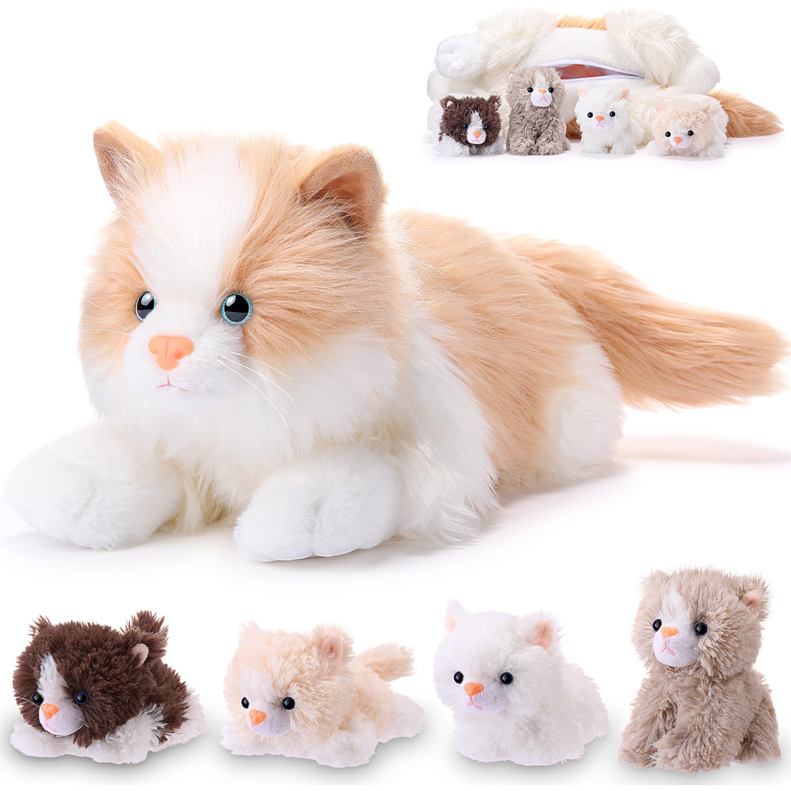 Amazon.co.jp: HyDren リアルなラグドールキャットぬいぐるみ ライト